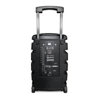 Moonki Parlante Activo MS-P112B 12" 150W RMS Bluetooth con Batería y 2 Micrófonos Inalámbricos