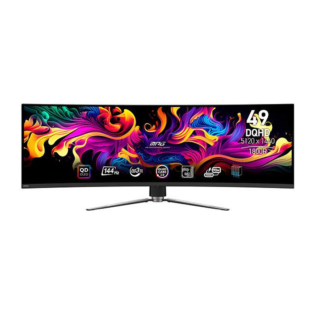 MSI Monitor Gaming MPG 491CQP QD-OLED 49" DQHD 144Hz Curvo 9S6-3FA84T-002