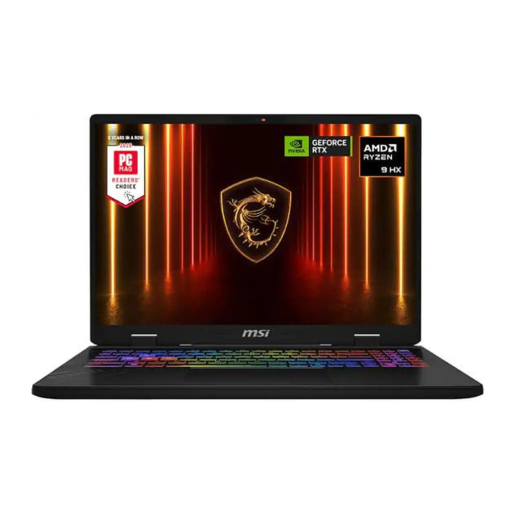 MSI Laptop Gaming Crosshair A16 HX 16" QHD+ 240Hz AMD Ryzen 9 8940HX 16GB DDR5 1TB SSD RTX 5060 8GB Windows 11 D8WFKG-090US-C - Teclado en inglés (US)