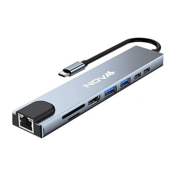 Nova Hub Inteligente USB-C 8 en 1 HDMI 4K, Ethernet y PD FAA383CC002C