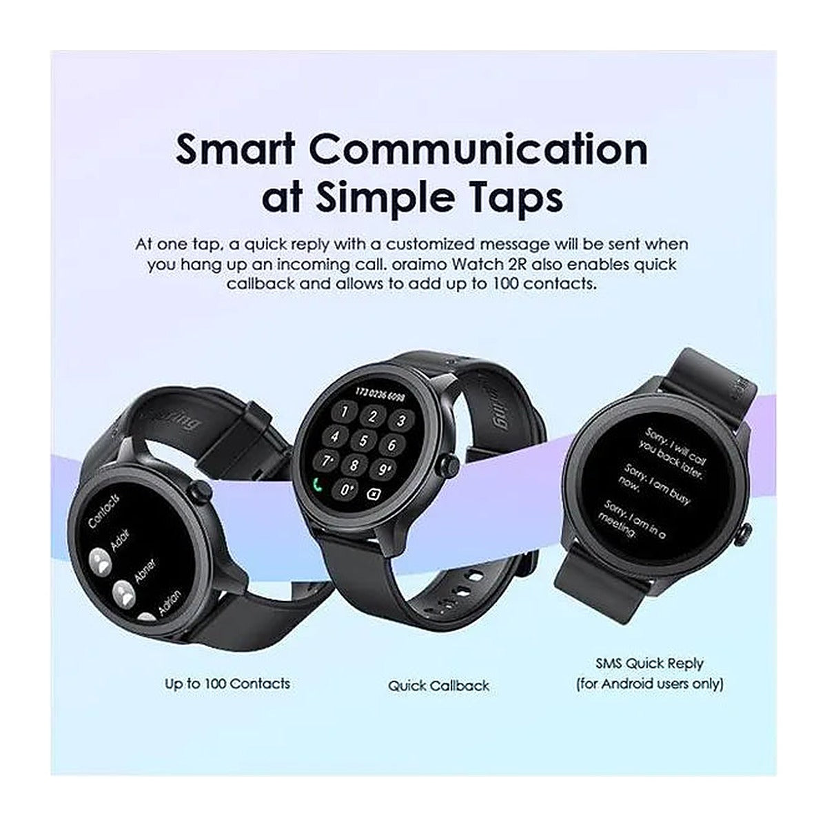 Oraimo Reloj Inteligente Watch 2R OSW-30 1.39" Negro