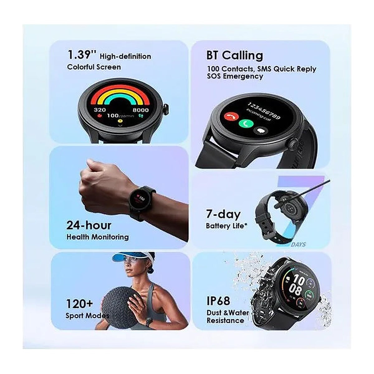 Oraimo Reloj Inteligente Watch 2R OSW-30 1.39" Negro