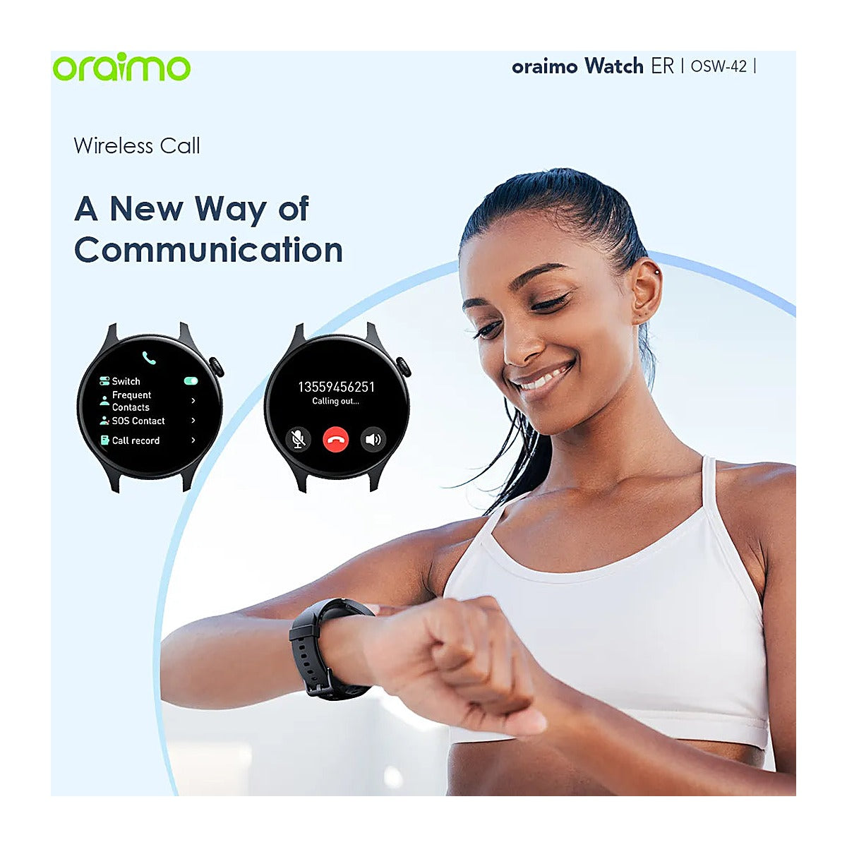 Oraimo Reloj Inteligente Watch ER OSW-42 1.43" AMOLED Negro