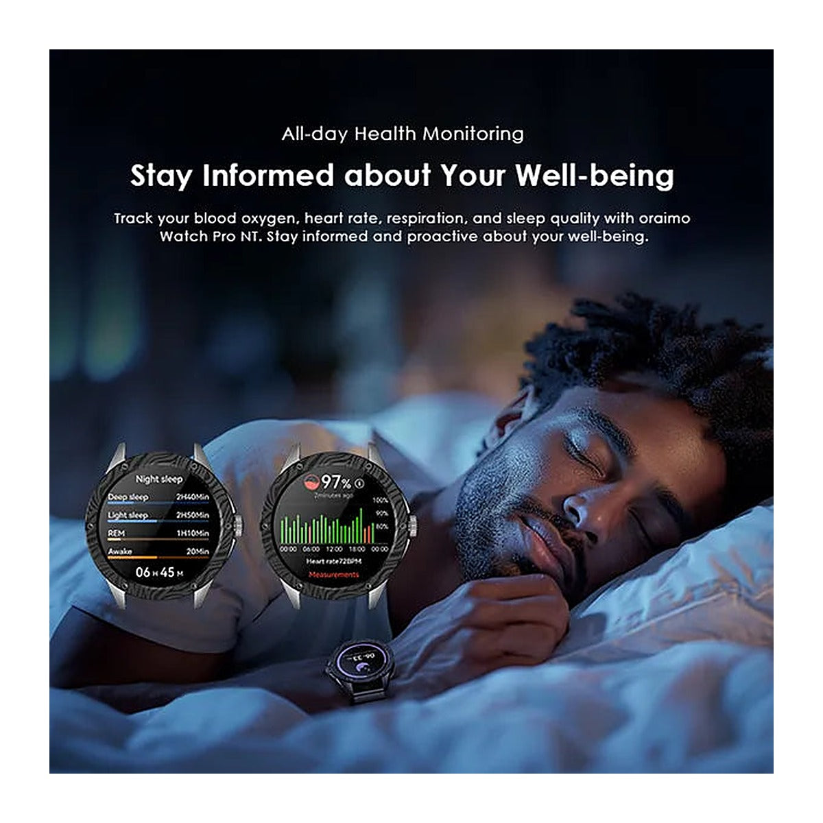 Oraimo Reloj Inteligente Watch Pro NT OSW-850H 1.43" AMOLED Negro