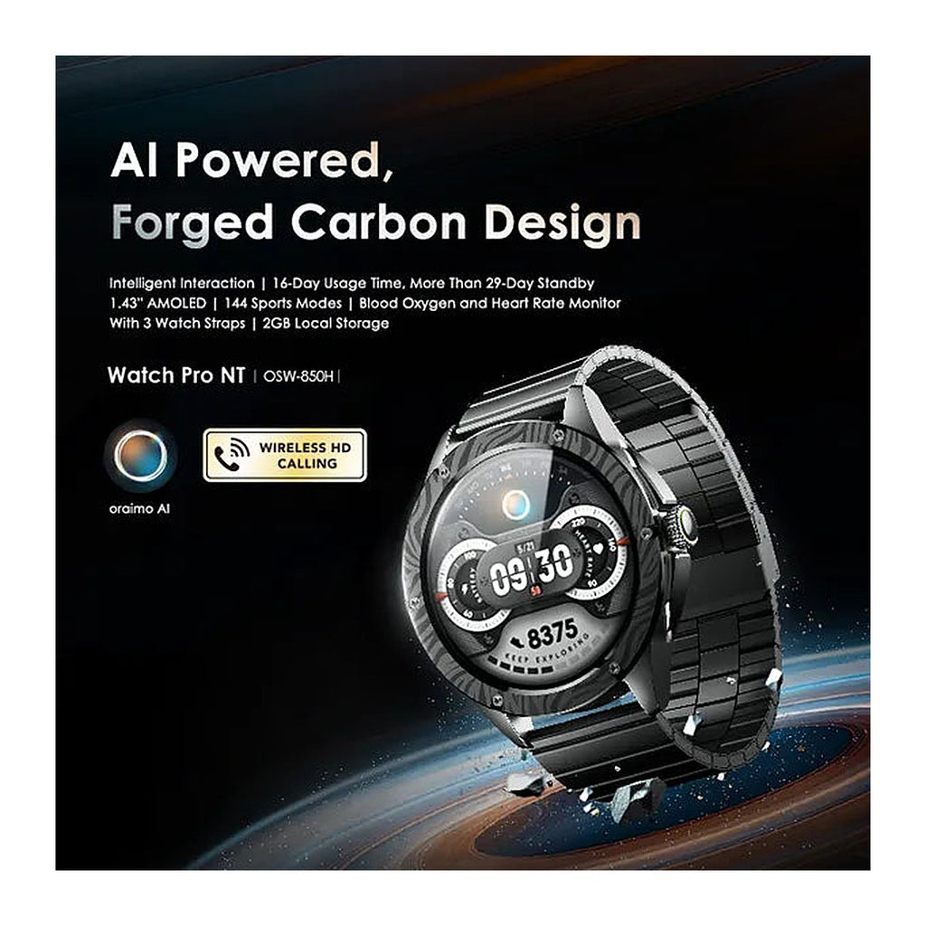 Oraimo Reloj Inteligente Watch Pro NT OSW-850H 1.43" AMOLED Negro