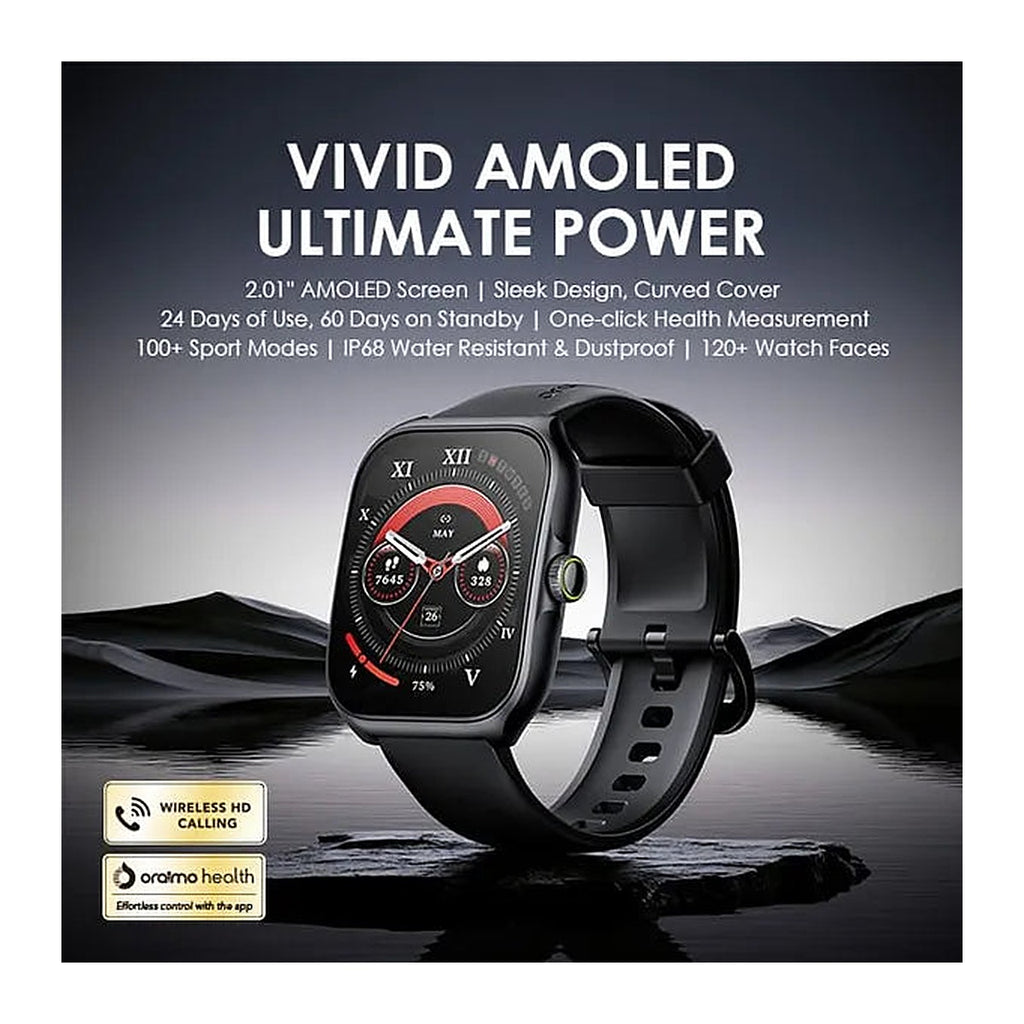 Oraimo Reloj Inteligente Watch Nova AM OSW-812 2.01" AMOLED Negro