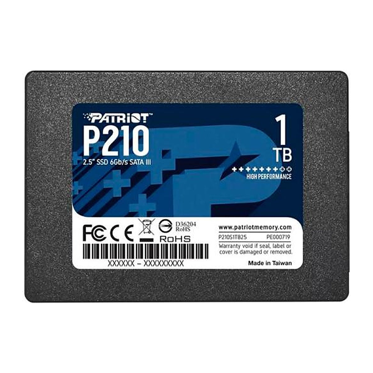 Patriot SSD Interno P210 1TB 2.5" SATA III 520 MB/s P210S1TB25