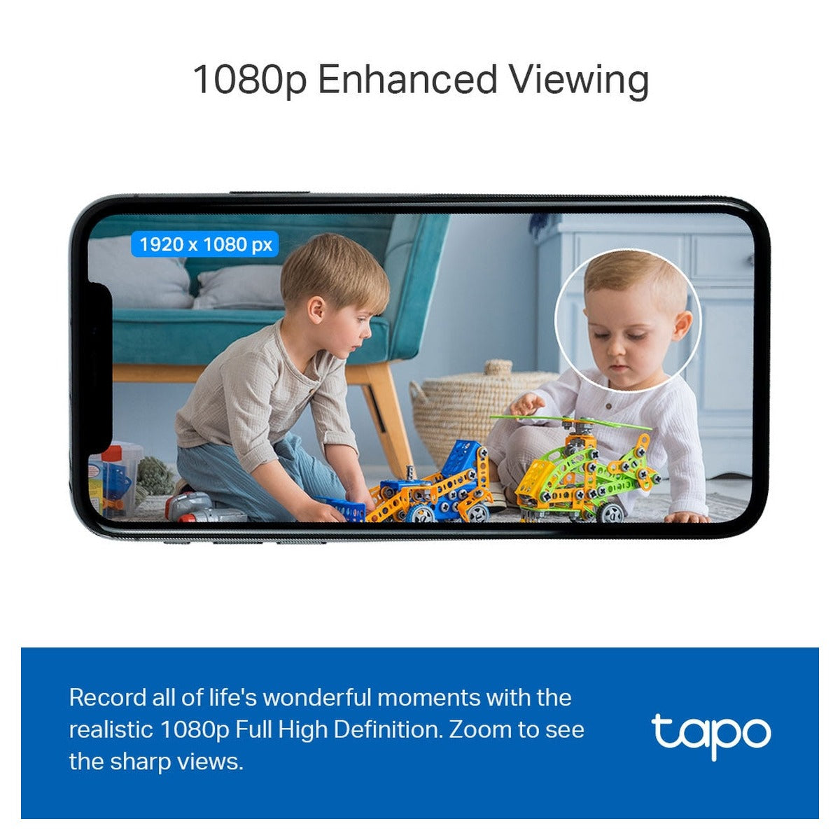 TP-Link Tapo Cámara Wi-Fi C100 1080p para Interior con Visión Nocturna