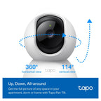 TP-Link Tapo Cámara Wi-Fi Pan/Tilt C200 1080p para Interior