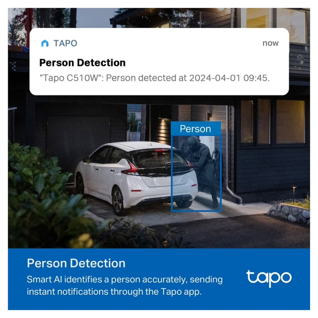 TP-Link Tapo Cámara Wi-Fi Exterior Pan/Tilt C510W 2K IP65 (versión US)