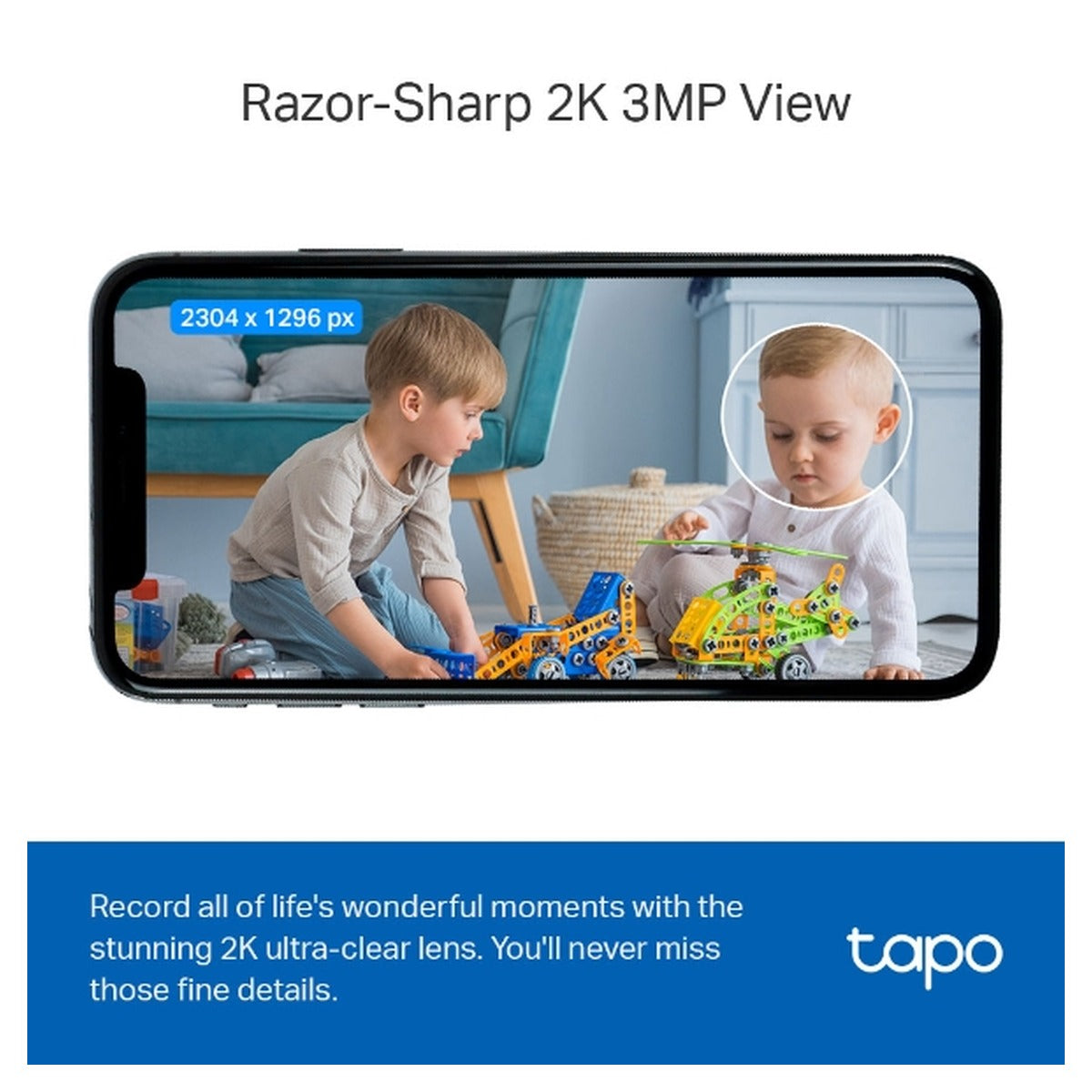 TP-Link Tapo Cámara Wi-Fi C110 2K 3MP para Interior