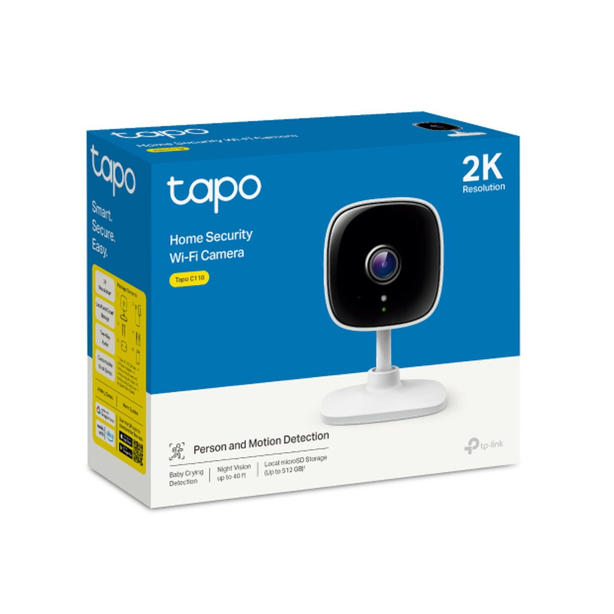 TP-Link Tapo Cámara Wi-Fi C110 2K 3MP para Interior