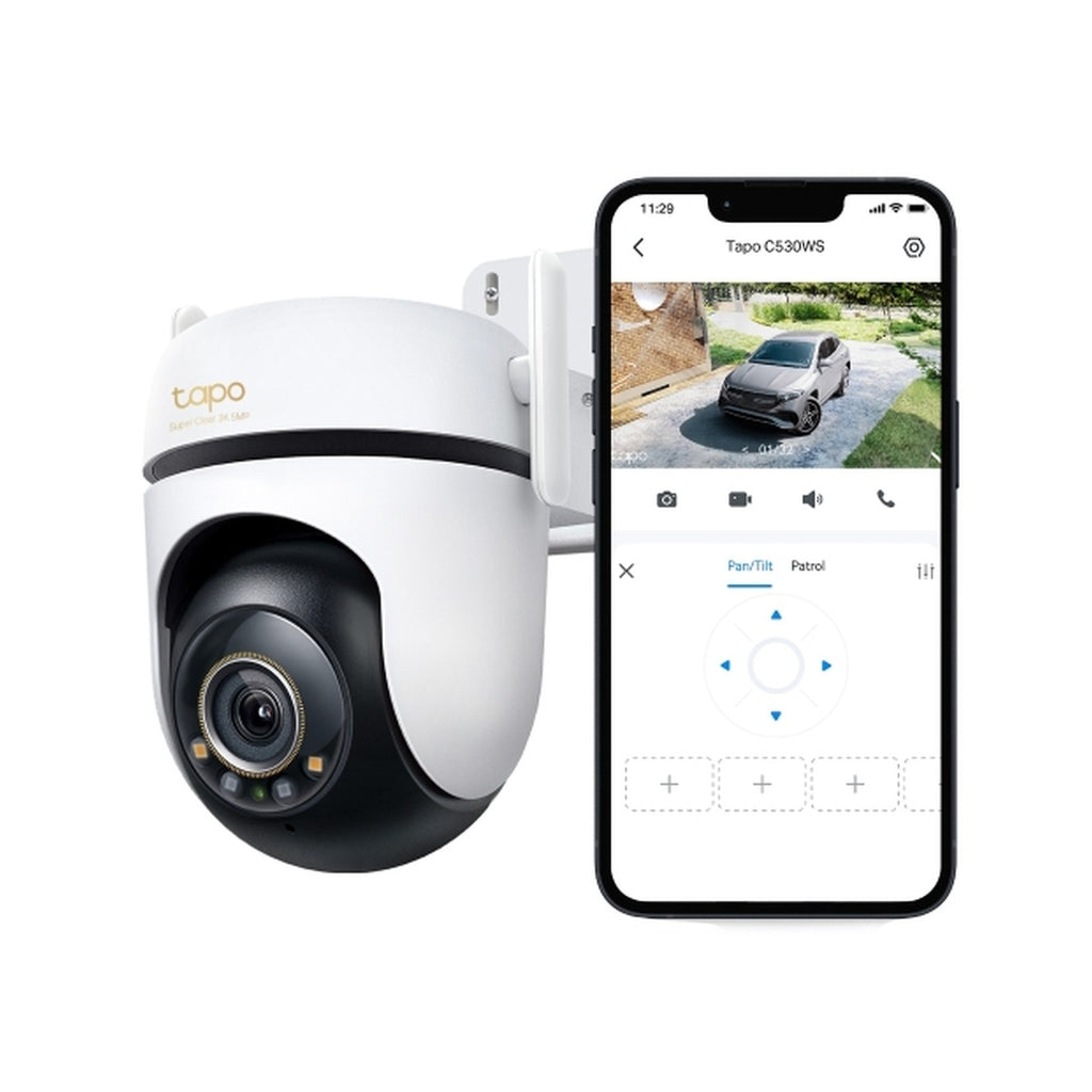 TP-Link Tapo Cámara Wi-Fi 6 Exterior Pan/Tilt C530WS 3K IP66 (versión US)