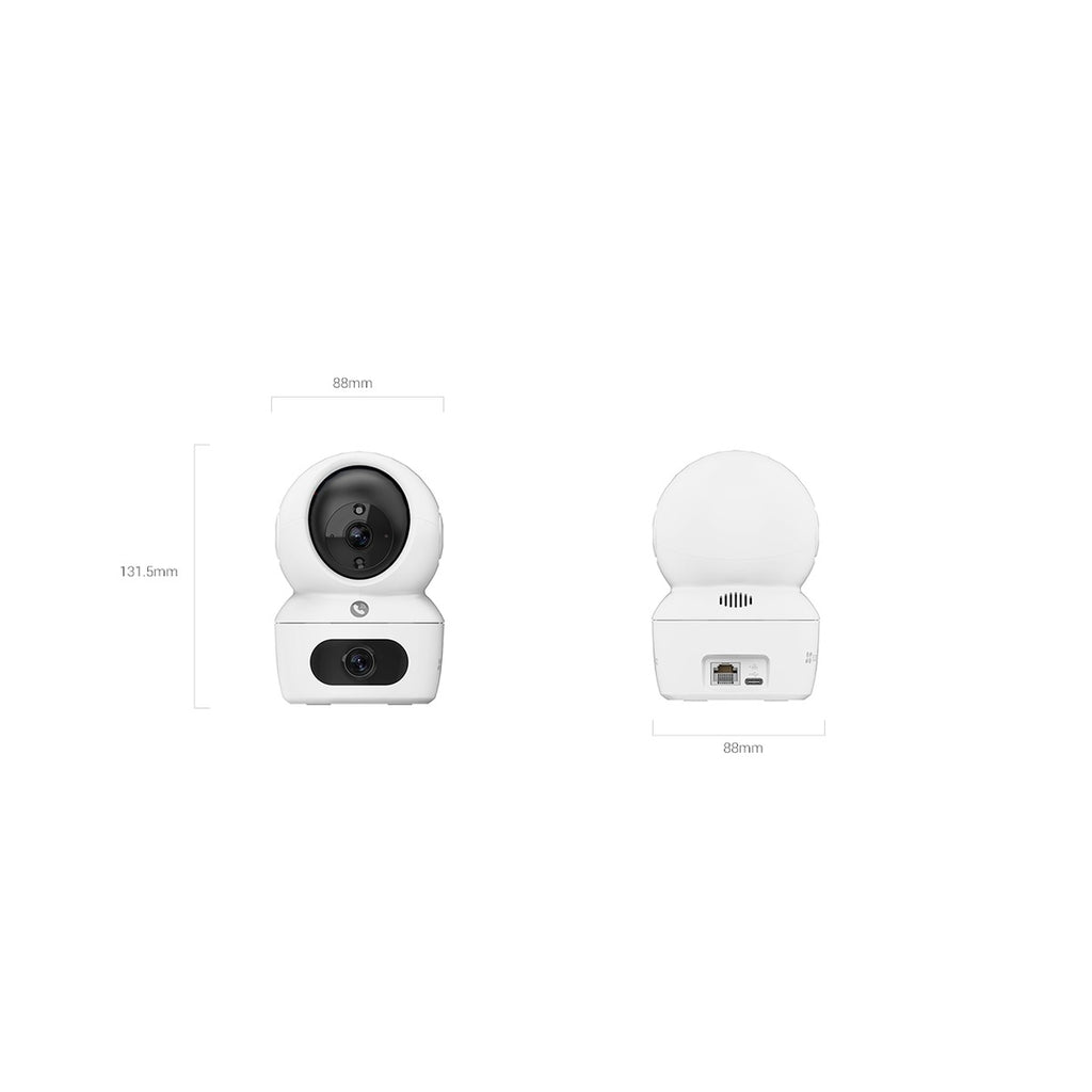 EZVIZ Cámara Wi-Fi 6 Pan/Tilt H7c Dual 2K+ Doble Lente para Interior