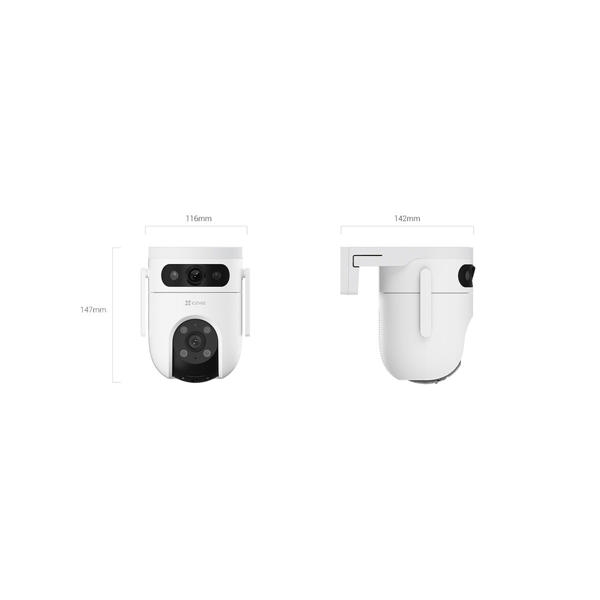 EZVIZ Cámara Wi-Fi Pan/Tilt H9c Dual 2K Doble Lente Exterior