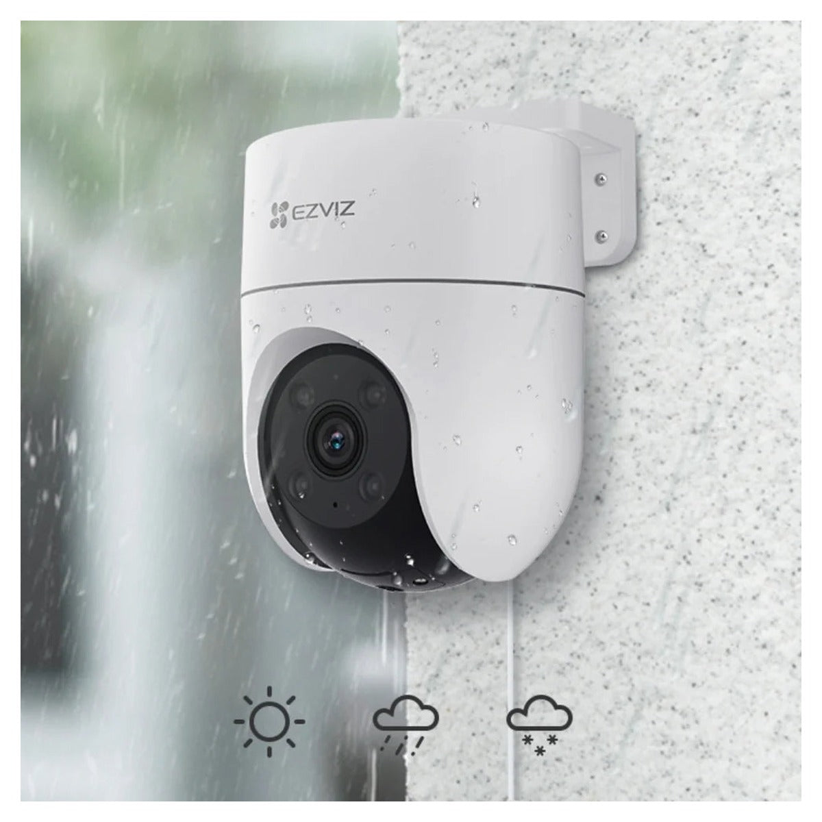 EZVIZ Cámara 4G y Wi-Fi Pan/Tilt H8c Pro 4G 3K Exterior IP66