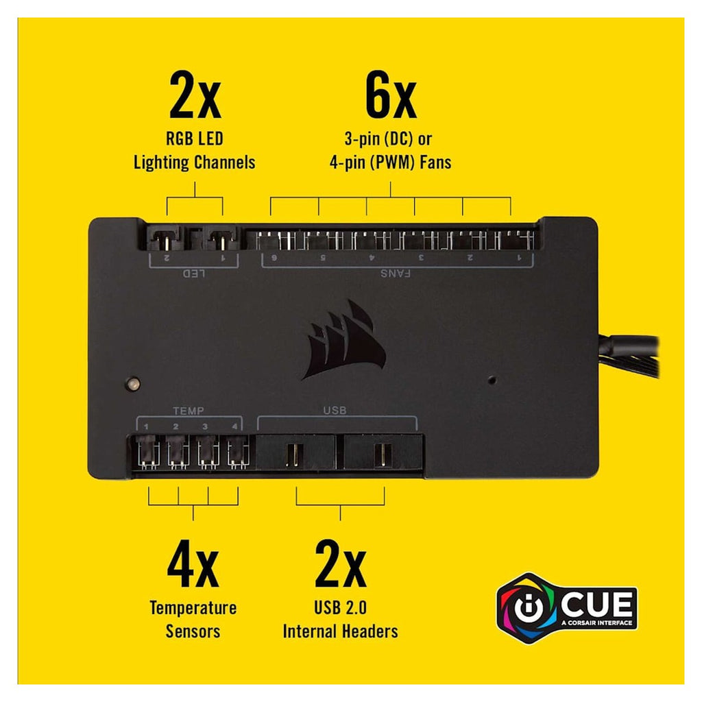 Corsair iCUE Commander PRO Controlador RGB y de Ventiladores (CL-9011110-WW)