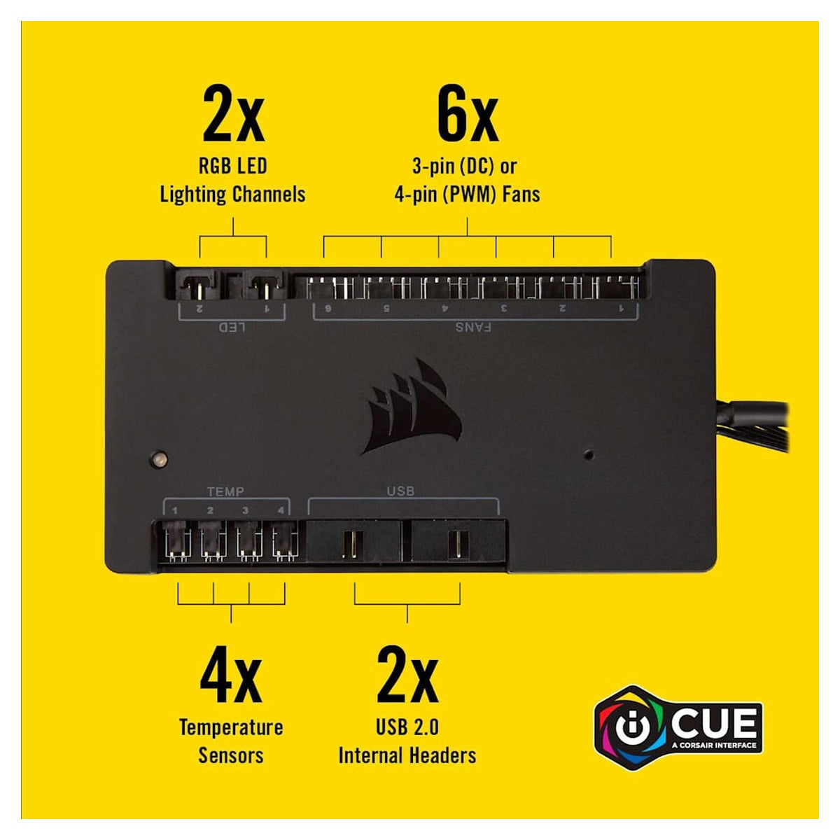 Corsair iCUE Commander PRO Controlador RGB y de Ventiladores (CL-9011110-WW)