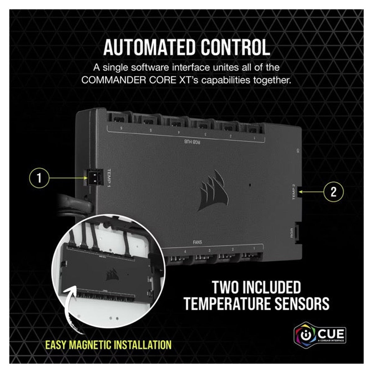 Corsair iCUE Commander CORE XT Controlador RGB y de Ventiladores (CL-9011112-WW)