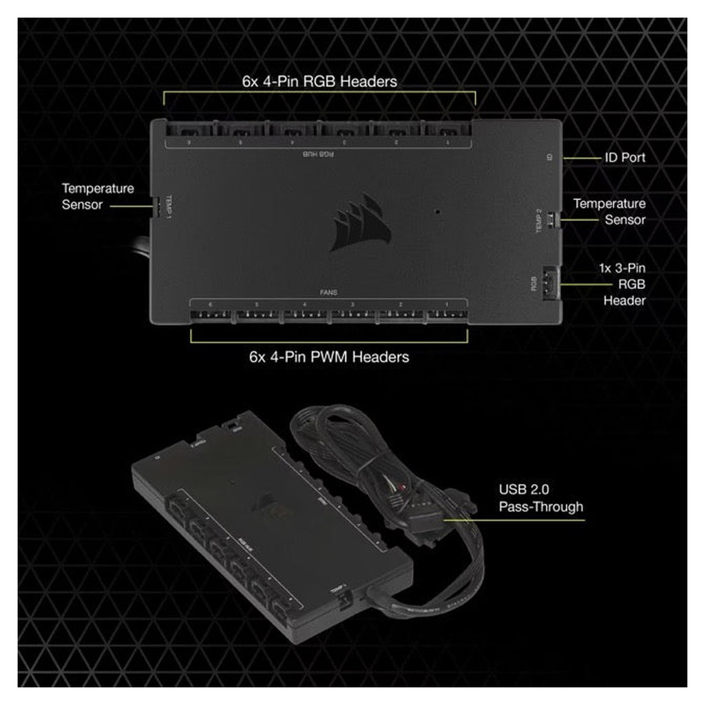 Corsair iCUE Commander CORE XT Controlador RGB y de Ventiladores (CL-9011112-WW)