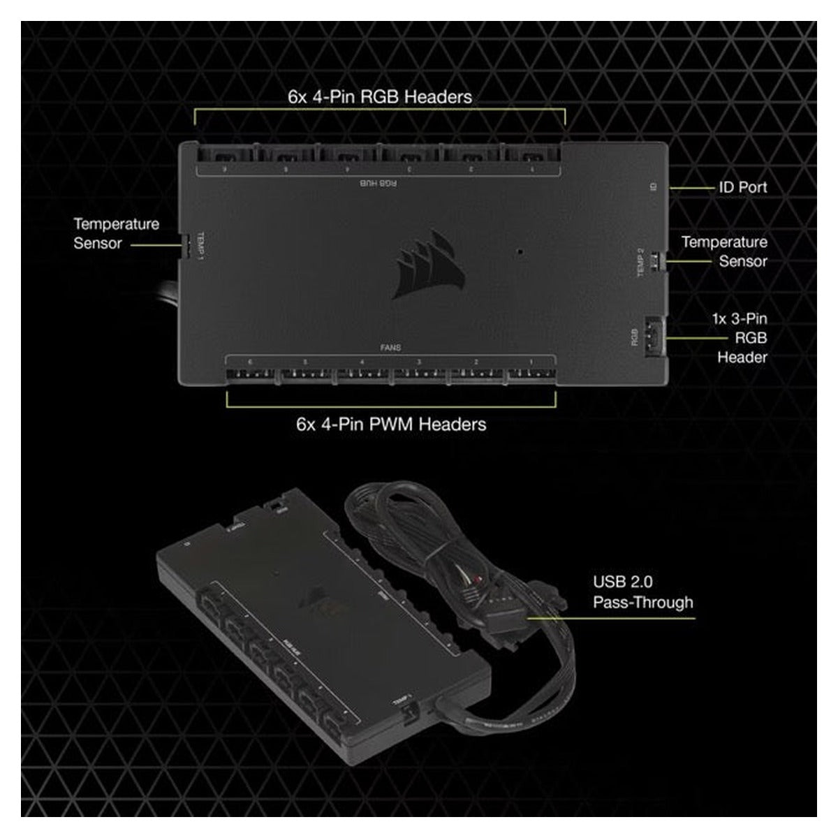Corsair iCUE Commander CORE XT Controlador RGB y de Ventiladores (CL-9011112-WW)