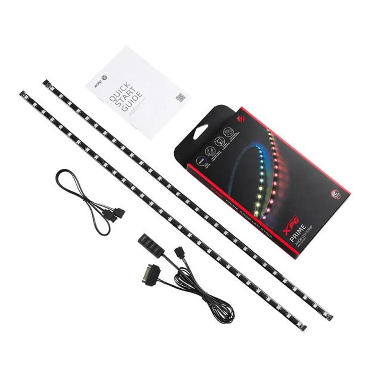 XPG Prime Tira LED ARGB 60 cm para Case, Paquete de 2 (ARGBSTRIP-BKCWW)