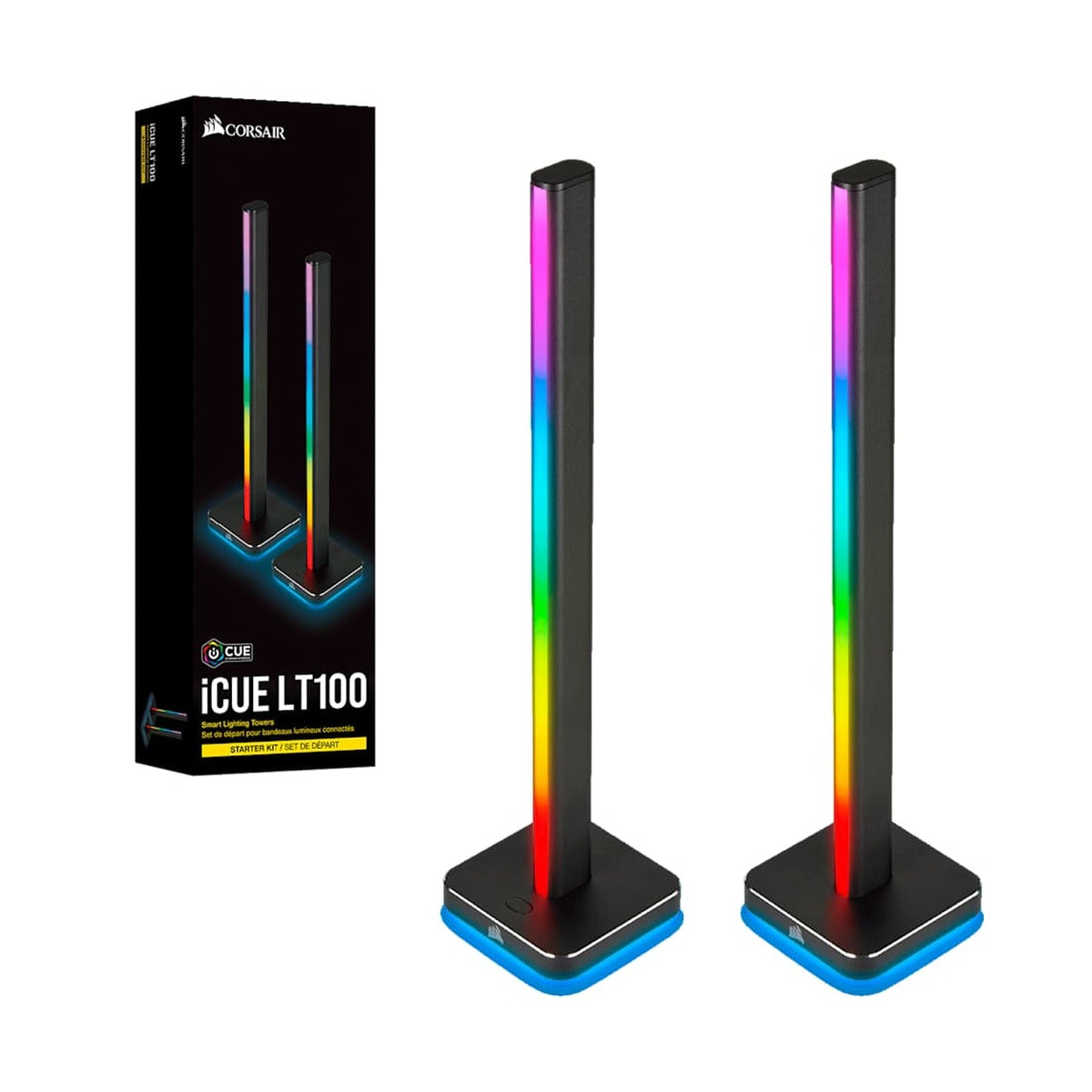 Corsair iCUE LT100 Torres de Iluminación RGB, Kit Inicial (CD-9010002-NA)