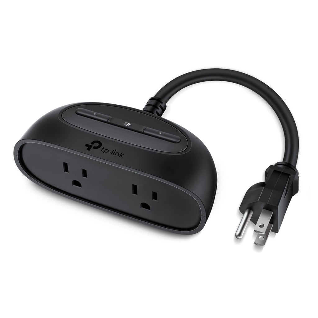 TP-Link Kasa KP400 Regleta Inteligente para Exterior, 2 Tomas, IP64