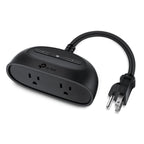 TP-Link Kasa KP400 Regleta Inteligente para Exterior, 2 Tomas, IP64