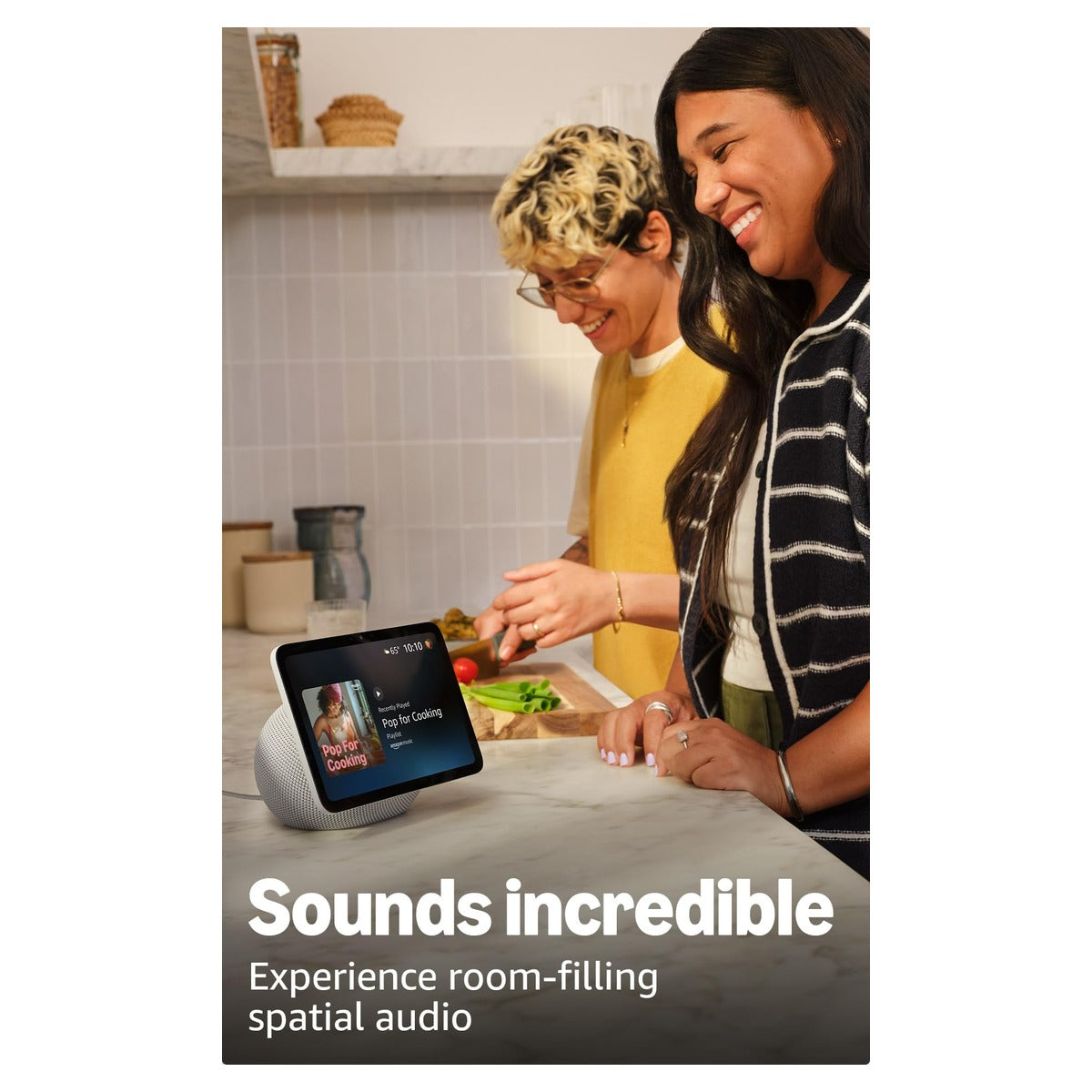 Amazon Echo Show 8 (2025, 4ta Gen) Pantalla Inteligente 8.7" con Alexa, Wi-Fi 6E, Blanco