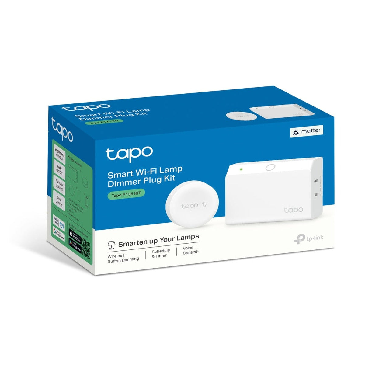 TP-Link Tapo P135 Kit Enchufe Inteligente Atenuador con Botón Inteligente