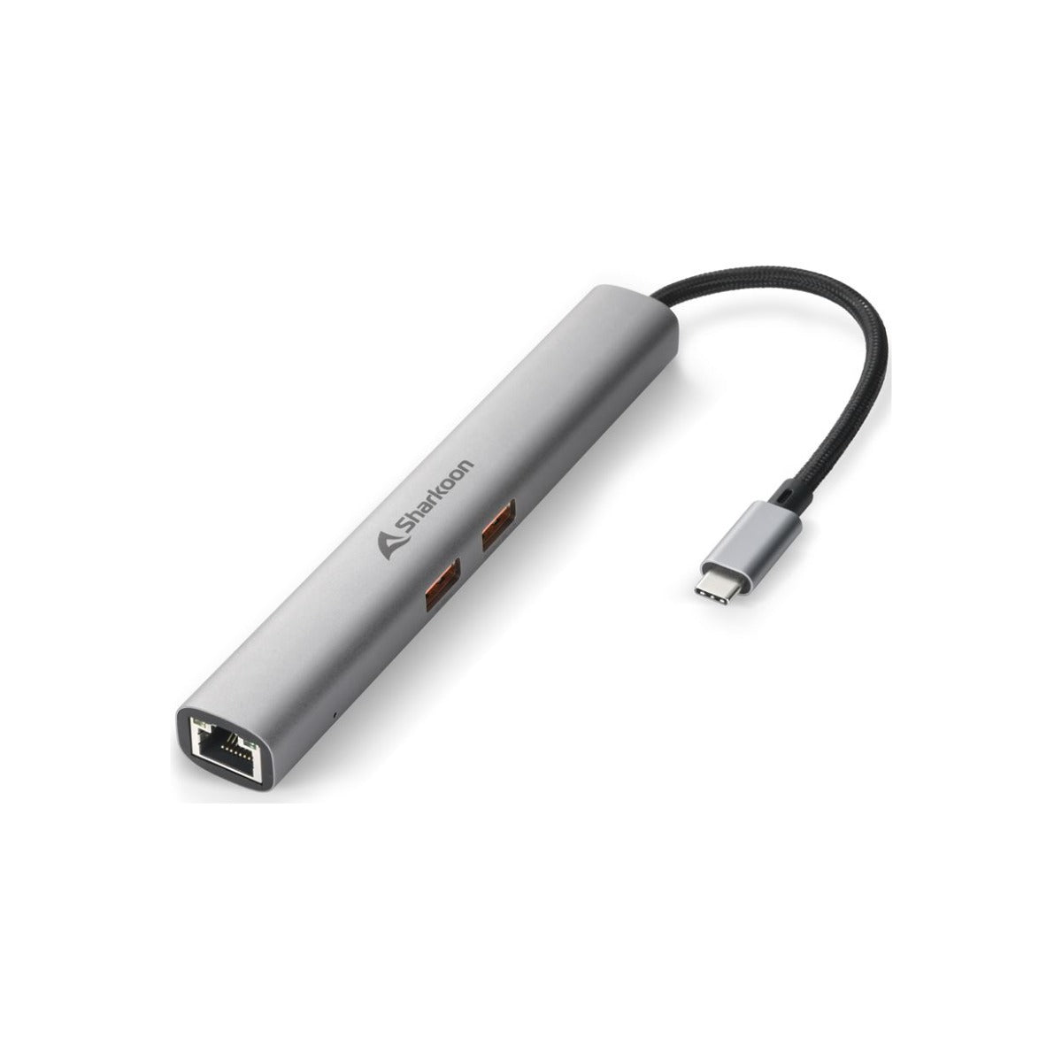 Sharkoon Adaptador USB-C OfficePal Combo HDMI 4K, Ethernet y USB 10 Gbps