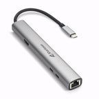 Sharkoon Adaptador USB-C OfficePal Combo HDMI 4K, Ethernet y USB 10 Gbps