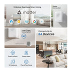 TP-Link Tapo Hub Inteligente H100 con Alarma y Timbre, Sirena de 90 dB