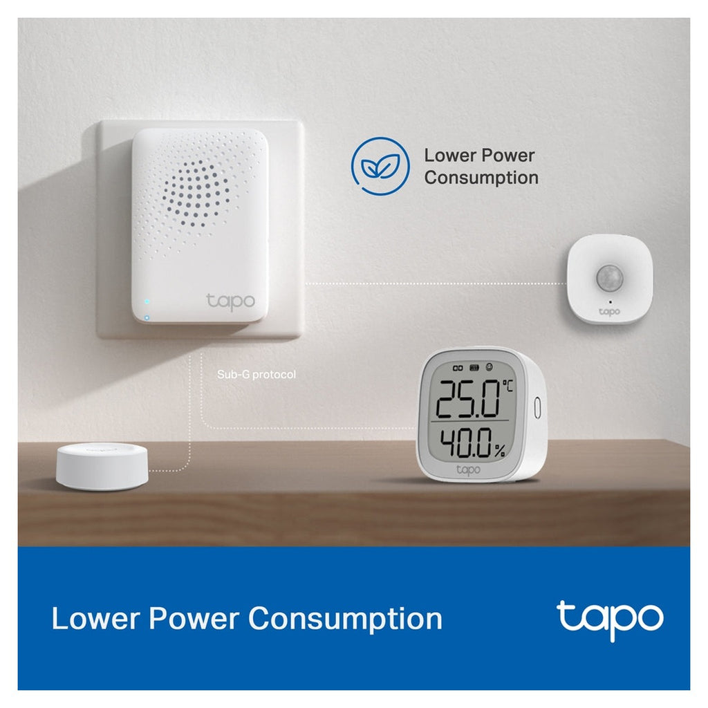 TP-Link Tapo Hub Inteligente H100 con Alarma y Timbre, Sirena de 90 dB