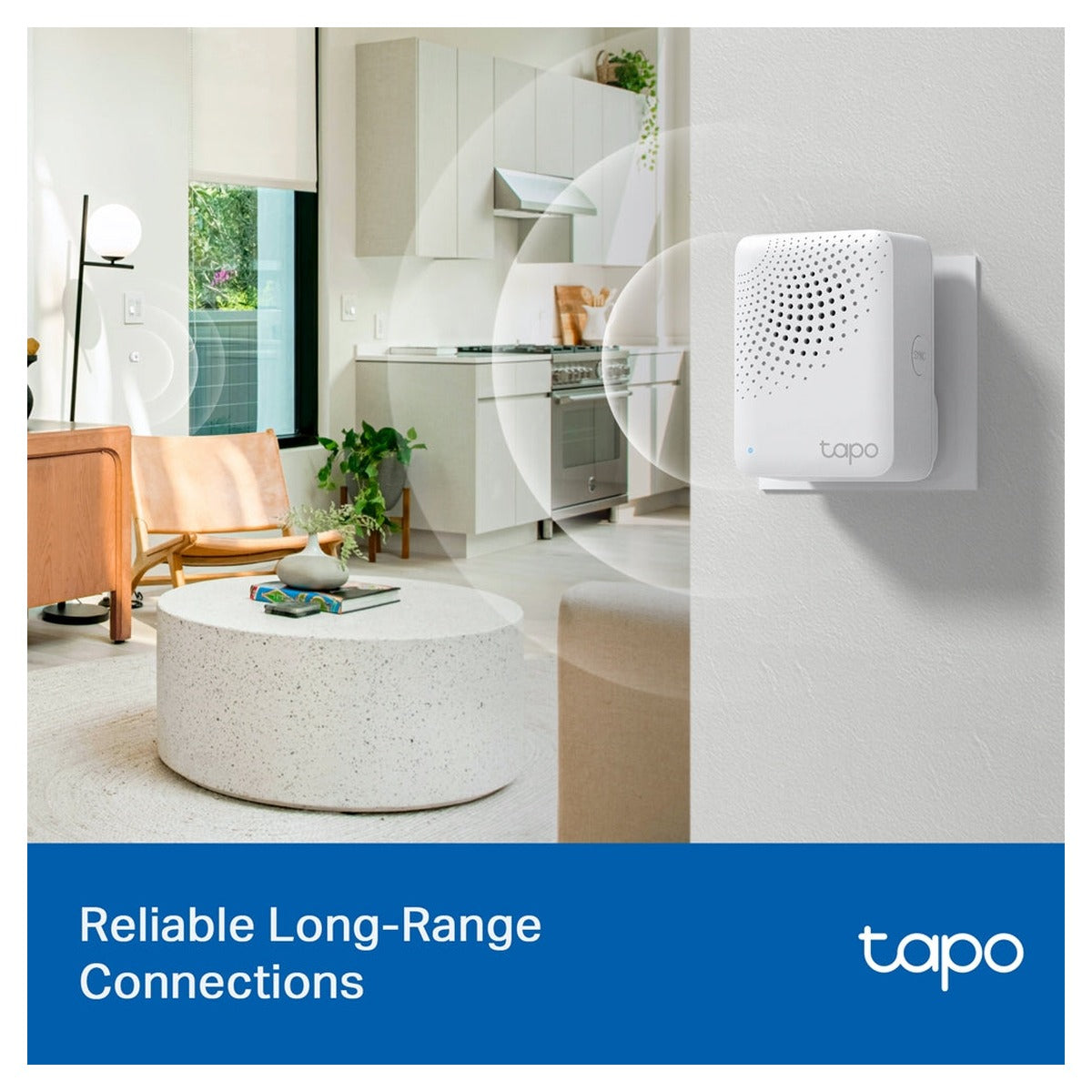 TP-Link Tapo Hub Inteligente H100 con Alarma y Timbre, Sirena de 90 dB