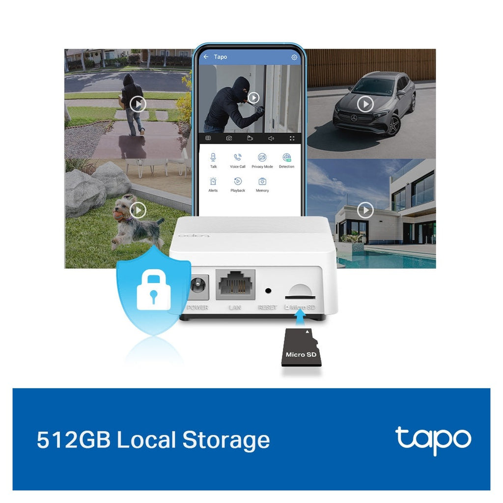 TP-Link Tapo Hub Inteligente H200 con Alarma, Timbre y Almacenamiento microSD