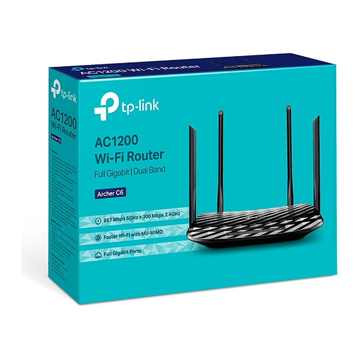 TP-Link Router Archer C6 AC1200 MU-MIMO Gigabit