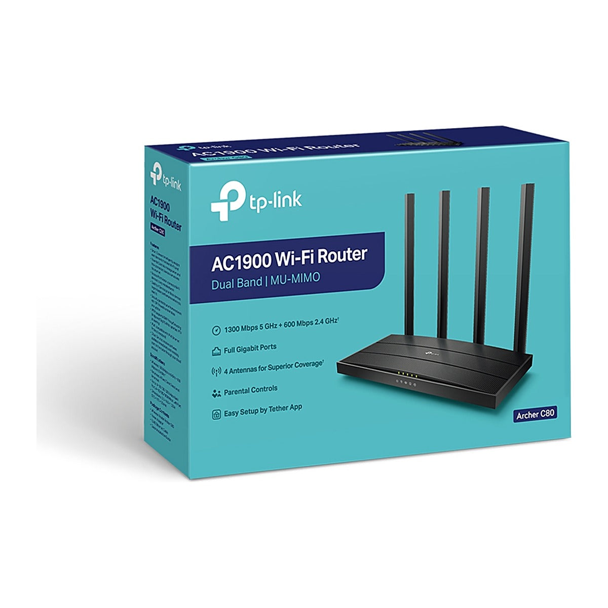 TP-Link Router Archer C80 AC1900 MU-MIMO Gigabit