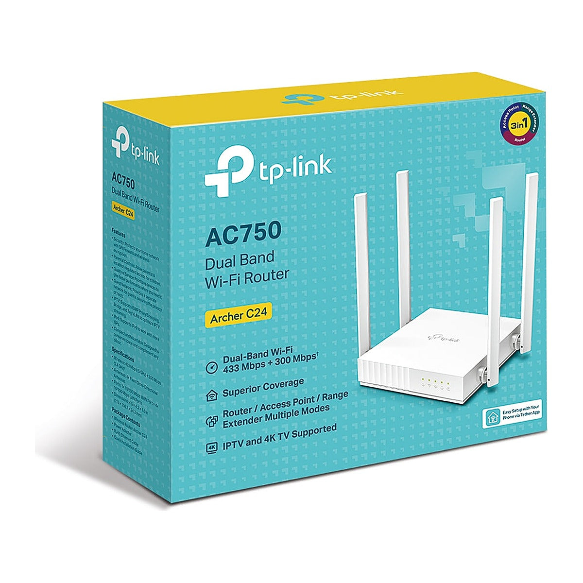 TP-Link Router Archer C24 AC750 Doble Banda