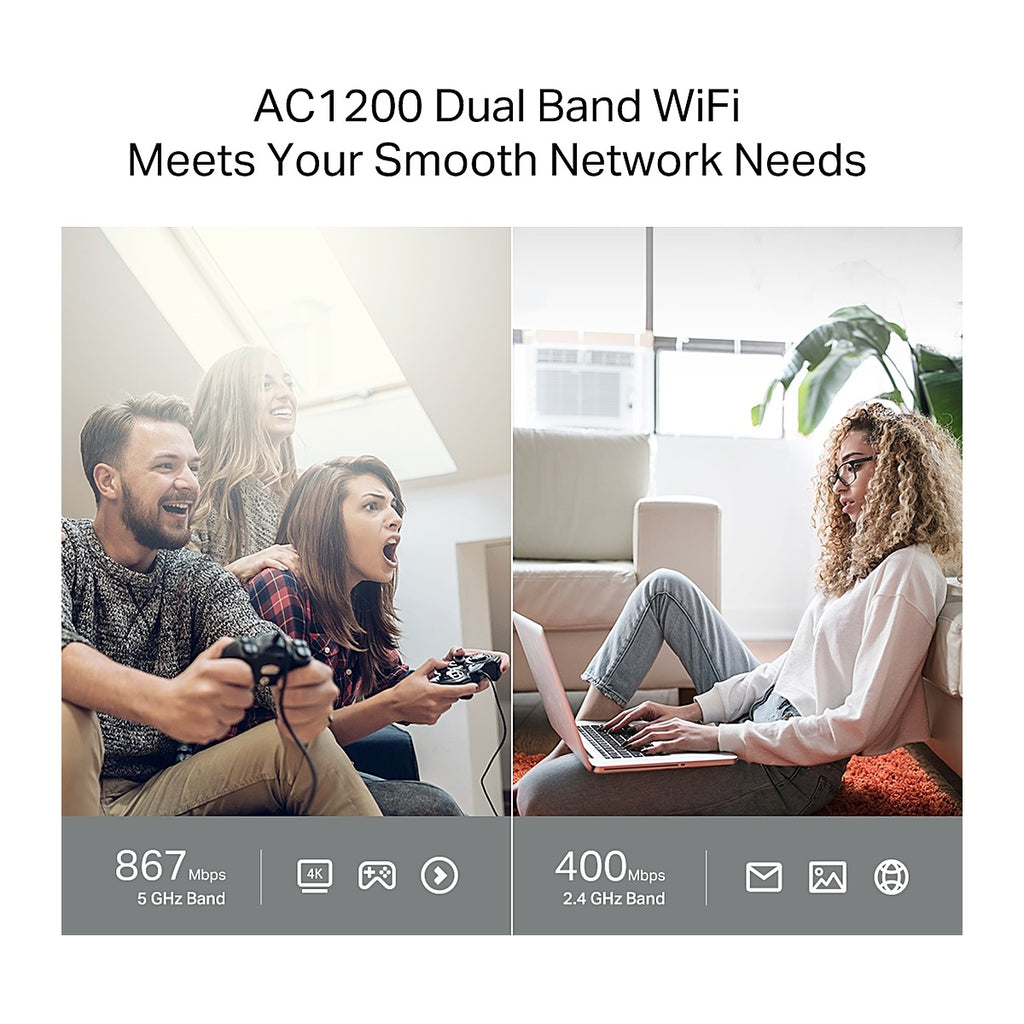 TP-Link Router Archer C64 AC1200 MU-MIMO Gigabit