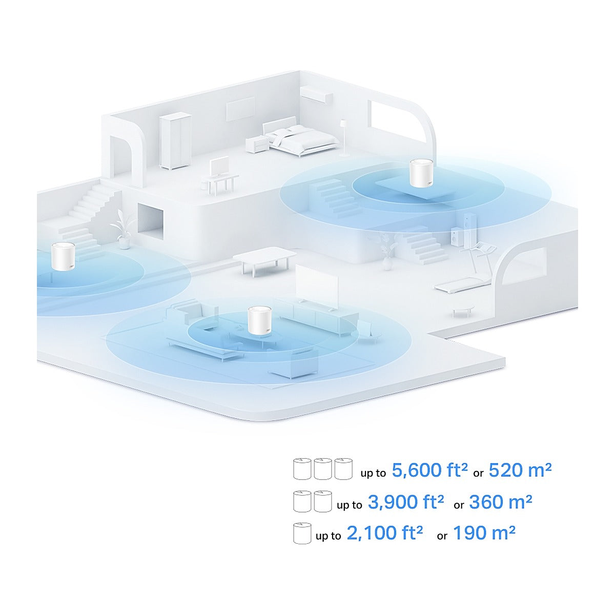 TP-Link Sistema Mesh Deco X10 AX1500 Wi-Fi 6 (3 unidades)