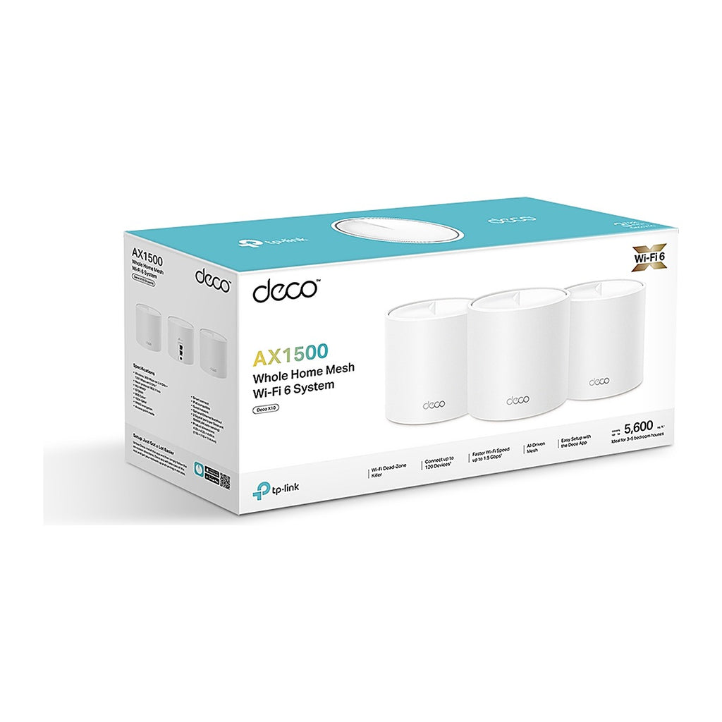 TP-Link Sistema Mesh Deco X10 AX1500 Wi-Fi 6 (3 unidades)