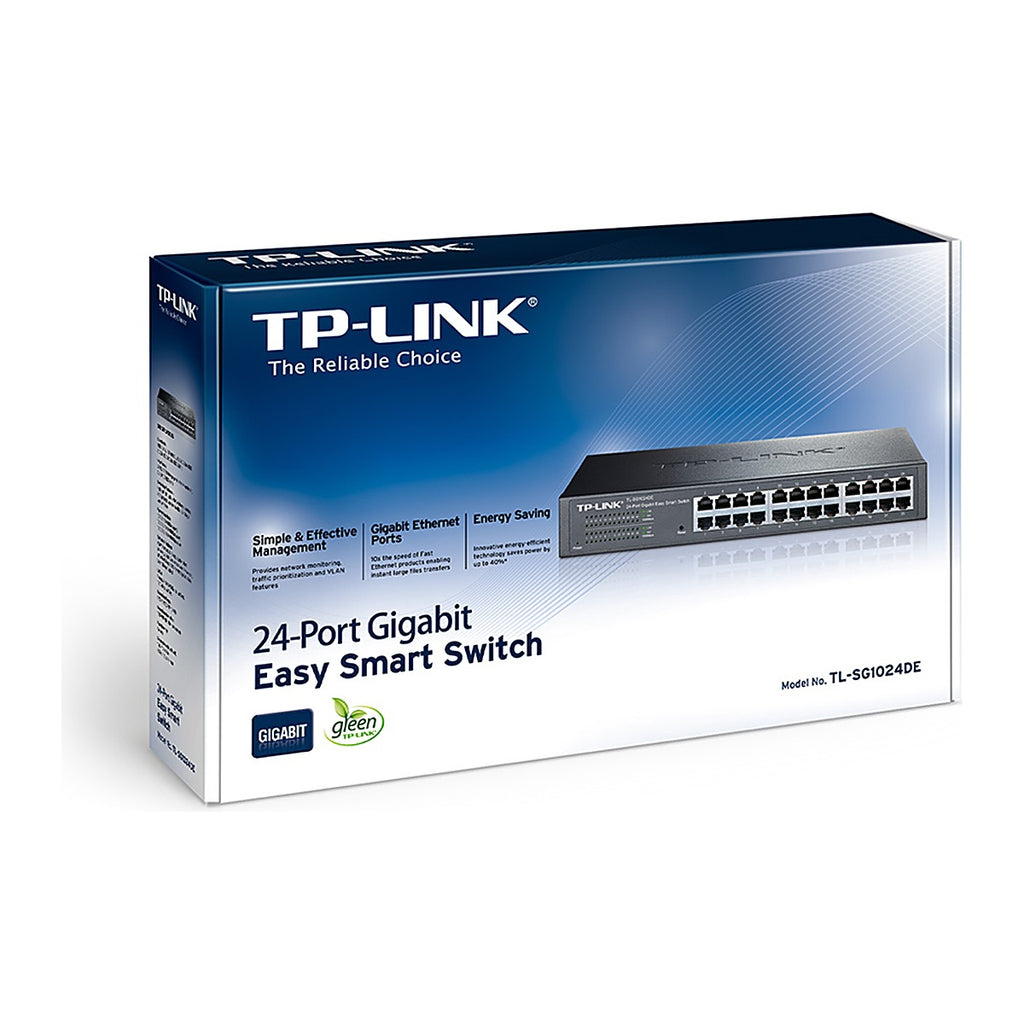 TP-Link Switch TL-SG1024DE 24 Puertos Gigabit Easy Smart Rack