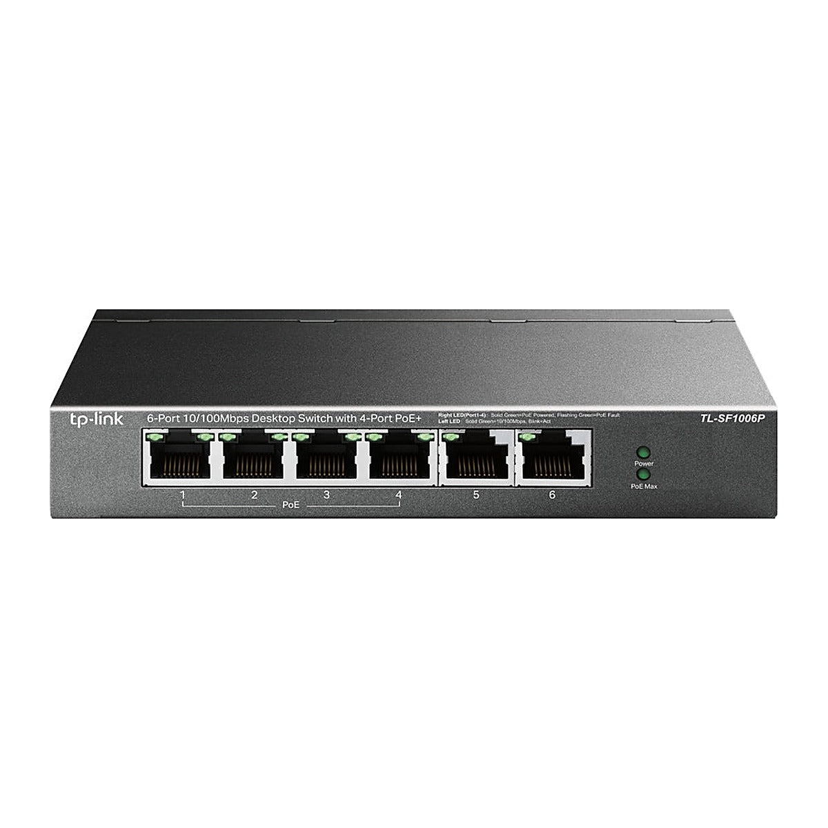 TP-Link Switch PoE+ TL-SF1006P 6 Puertos 10/100 (4 PoE+) 67 W