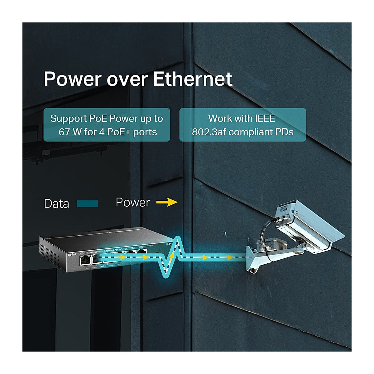 TP-Link Switch PoE+ TL-SF1006P 6 Puertos 10/100 (4 PoE+) 67 W