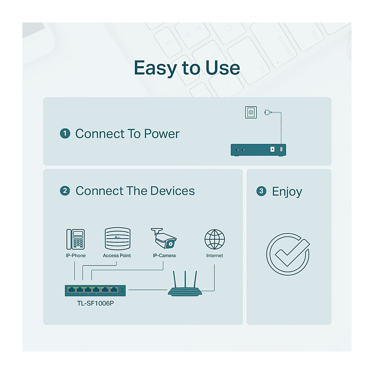 TP-Link Switch PoE+ TL-SF1006P 6 Puertos 10/100 (4 PoE+) 67 W