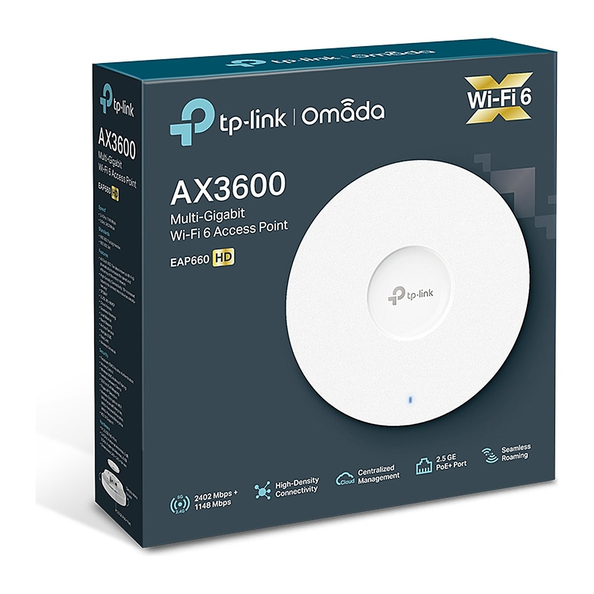 TP-Link Omada Punto de Acceso EAP660 HD AX3600 Wi-Fi 6 2.5G