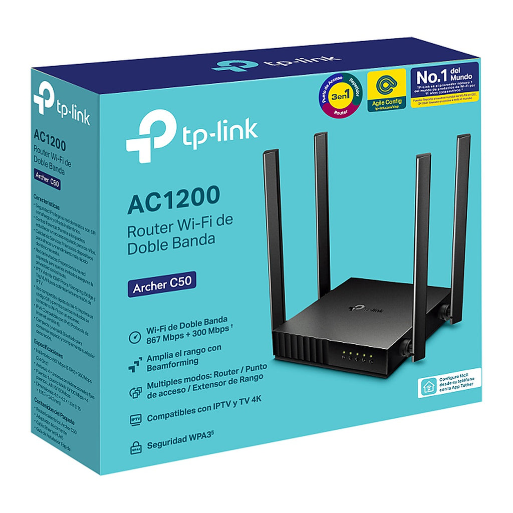 TP-Link Router Archer C50 AC1200 Doble Banda