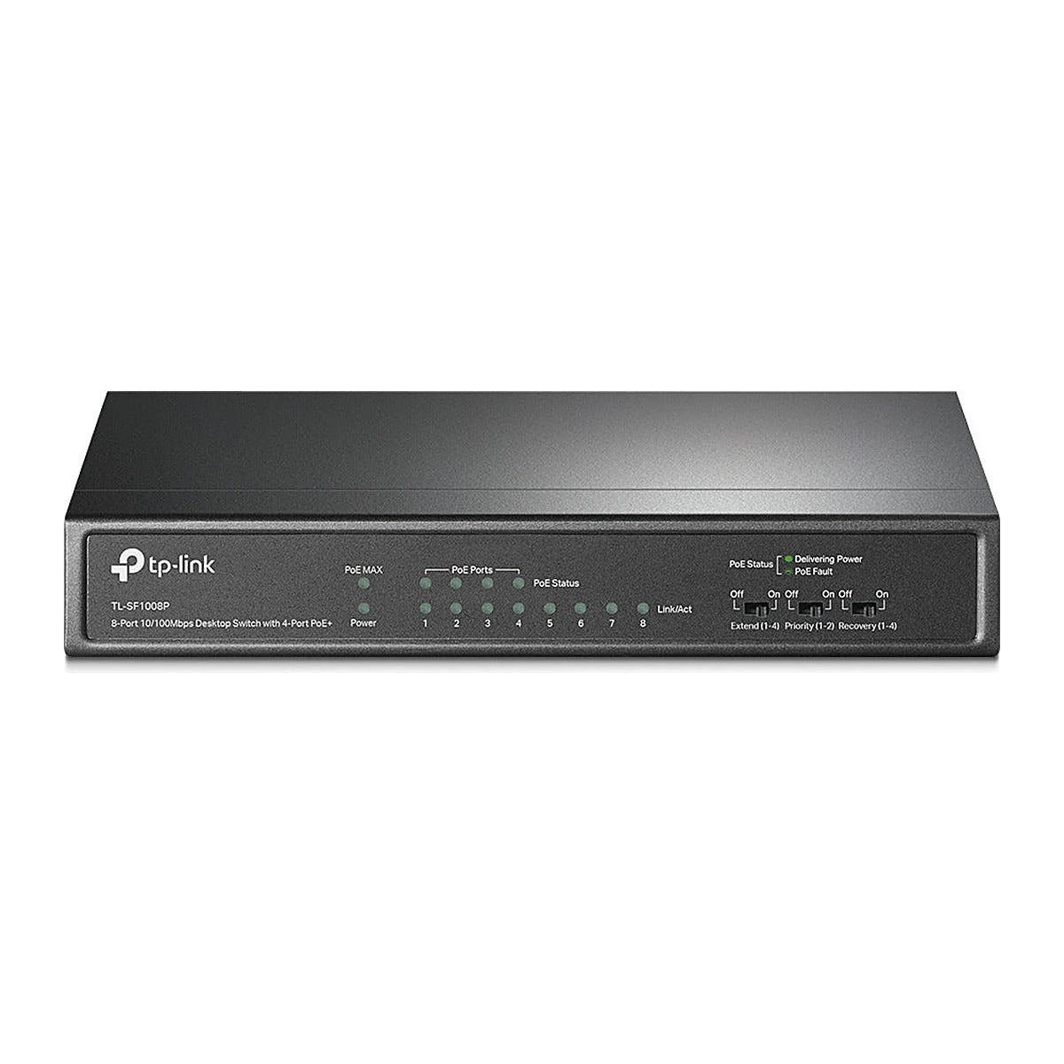 TP-Link Switch PoE TL-SF1008P 8 Puertos 10/100 (4 PoE)